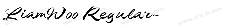 LiamW00 Regular字体转换 LiamW00 Regular字体转换